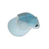thumbnail hat in blue with yellow letter