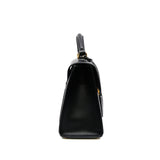 thumbnail padlock top handle bag in double G leather black ghw - L'UXE LINK