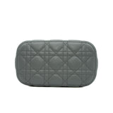 thumbnail Small DiorTravel Vanity Case in Grey Lambskin GHW