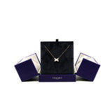 thumbnail Jeux de Liens Pendant In 18k Rose Gold/Mother-of-Pearl/Diamond Necklace - L'UXE LINK