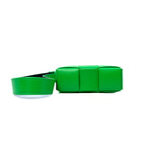 thumbnail Phone Pouch In Green/Black Intrecciato Leather With Strap PHW - L'UXE LINK