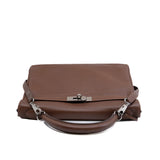 thumbnail Kelly 32cm In Swift Brown PHW O Stamp - L'UXE LINK