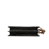 thumbnail Wallet on strap in Triomphe Canvas and Smooth Lambskin ghw - L'UXE LINK