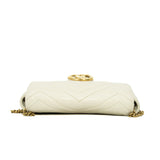 thumbnail GG Marmont White Leather Mini Bag GHW - L'UXE LINK