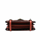thumbnail French Calfskin Intrecciato Wingtip City Knot Bag Hibiscus Black - L'UXE LINK