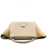 thumbnail Trapeze Bag Medium Leather grey - L'UXE LINK
