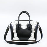 thumbnail Medium Antigona In Black/White Calfskin Handbag PHW - L'UXE LINK