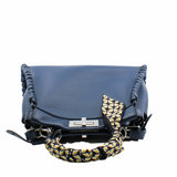 thumbnail peekaboo medium navy with twilly and strap PHW - L'UXE LINK