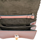 thumbnail Small Kan I Scallop Pink In English Rose Bag with Mink Fur Pom Pom Mini Strap You Black - L'UXE LINK