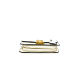 thumbnail Small Dioraddict Ivory White Canyon Grained Lambskin Flap Bag GHW - L'UXE LINK