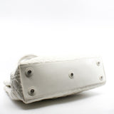 thumbnail White Cannage Leather Chri Chri Tote Bag PHW - L'UXE LINK