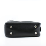 thumbnail Small Triangle Duffel In Black Calfskin Leather Handbag PHW - L'UXE LINK