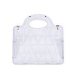 thumbnail Valentino Garavani Mini Le Troisieme Clear Acrylic Tote With Strap
