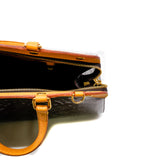 thumbnail brea handbag in patent monogram leather red ghw 2011