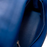 thumbnail Kelly 32 Epsom Leather Blue Electric PHW O Stamp - L'UXE LINK