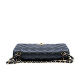 thumbnail Jumbo Classic In Black Lambskin Leather Double Flap Bag GHW Seri 19 - L'UXE LINK