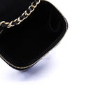 thumbnail Mini Vanity In Black Lambskin Camellia Classic Chain Shoulder Bag GHW Seri 31 - L'UXE LINK