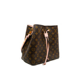 thumbnail NéoNoé In Monogram Canvas With Pink Leather Bucket Bag GHW - L'UXE LINK