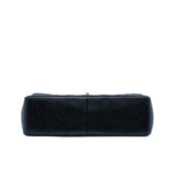 thumbnail Jumbo Classic In Black Lambskin Leather Double Flap Bag GHW Seri 19 - L'UXE LINK