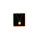 thumbnail As De Coeur Pendant Necklace Gold Swift Leather GHW - L'UXE LINK