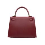 thumbnail kelly 25cm epsom k1 red ghw X stamp - L'UXE LINK