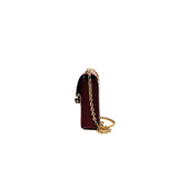 thumbnail mini verrou chain bag wine red goat leather ghw D stamp