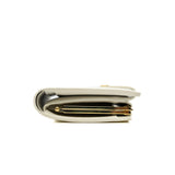 thumbnail compact wallet in patent white ghw 2007 - L'UXE LINK