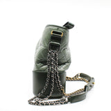 thumbnail Medium Gabrielle In Two Tone Green Quilted Aged Calfskin Leather Hobo Bag Seri 25 - L'UXE LINK