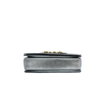 thumbnail j'a flap bag in silver gray leather frame