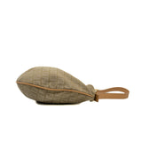thumbnail Croissant Vintage Beige Cloth FF Handbag GHW - L'UXE LINK