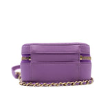thumbnail Filigree Purple Caviar Leather Vertical Vanity Case GHW Seri 29 - L'UXE LINK