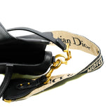 thumbnail small saddle bag in strap grained calfskin in ghw
