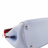 thumbnail Be Dior Flap Bag Medium Leather Blue And Red PHW - L'UXE LINK