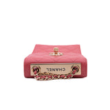 thumbnail Trendy CC Phone Holder Crossbody Bag Lambskin Pink GHW Seri 24 - L'UXE LINK