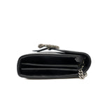 thumbnail dionysus wallet on chain leather in black PHW with crystal