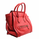 thumbnail Luggage Bag  Mini Grainy Leather Caviar Red - L'UXE LINK