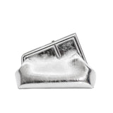 thumbnail First Small Silver laminated leather bag - L'UXE LINK