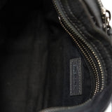 thumbnail Mini Le City Bag In Black Arena Storico Lambskin PHW With Logo Strap - L'UXE LINK