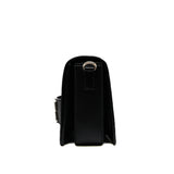 thumbnail Dio(r)evolution Flap Bag Black Leather Medium Phw With Leather Wide Strap - L'UXE LINK