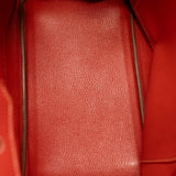 thumbnail Birkin 35 In Orange Red Togo GHW O Stamp - L'UXE LINK