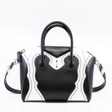 thumbnail Medium Antigona In Black/White Calfskin Handbag PHW - L'UXE LINK