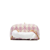 thumbnail vanity box with top handle in twist pink/white ghw #X4H0 - L'UXE LINK