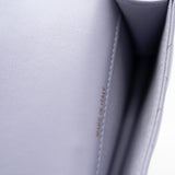 thumbnail mini chain clutch with top handle in lambskin purple ghw seri 31