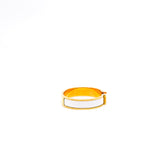 thumbnail clic h bangle in white ghw - L'UXE LINK