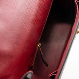 thumbnail kelly 25cm epsom k1 red ghw X stamp - L'UXE LINK