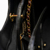 thumbnail 31 Mini Black/Burgundy Quilted Patent Leather Handbag GHW Seri A9A5XXXX - L'UXE LINK