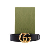thumbnail GG Marmont Leather Belt With Shiny Buckle Size 85 - L'UXE LINK