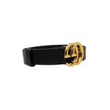 thumbnail gg buckle belt in leather black ghw #80/32