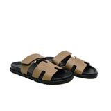 thumbnail Chypre Sandal Etoupe/Black Epsom Leather Size 43 - L'UXE LINK