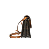 thumbnail Wallet on strap in Triomphe Canvas and Smooth Lambskin ghw - L'UXE LINK